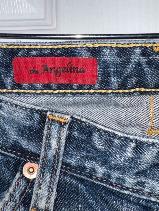 AG Adriano Goldschmied ‘Angelina’ Jeans Made in USA Sz 27 Embroidered Pocket - Picture 3 of 10